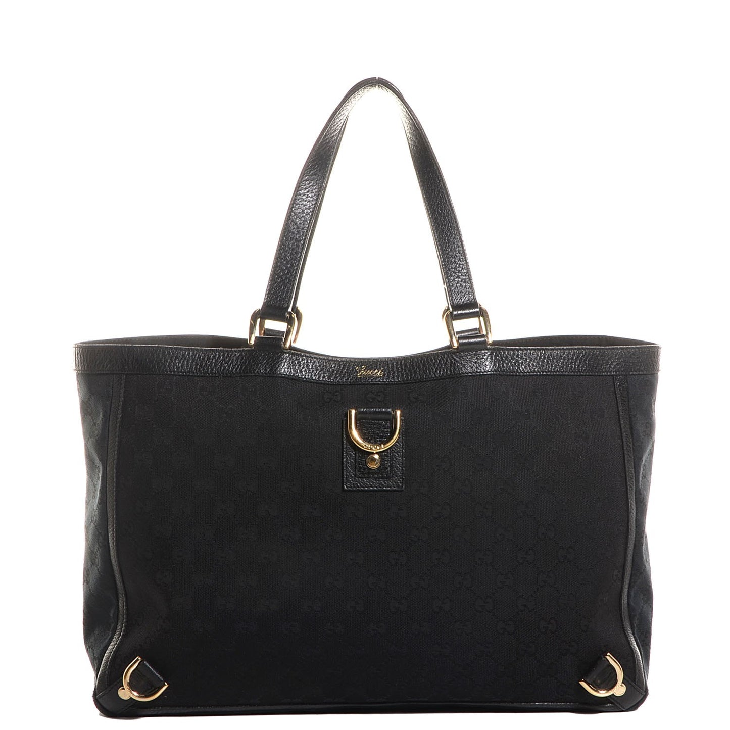 Monogram Large Abbey Tote Black