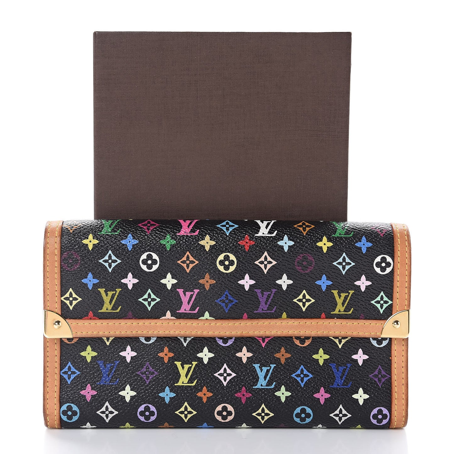 Monogram Multicolor Porte Tresor International Wallet Black