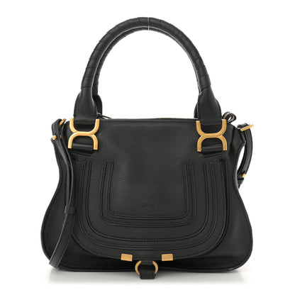 Chloe Calfskin Small Marcie Satchel Black 1 of 11