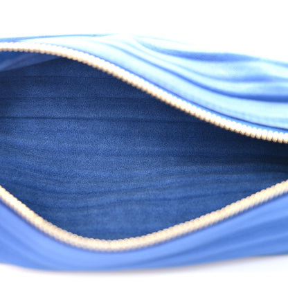 Loewe Lambskin Pleated Bracelet Pouch Shoulder Bag Royal Blue 5 of 6