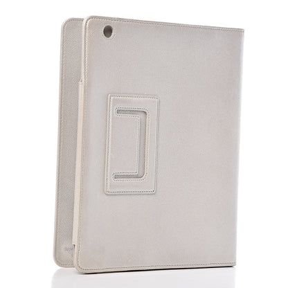 Chanel Metallic Caviar Sevruga iPad Case Silver 3 of 8