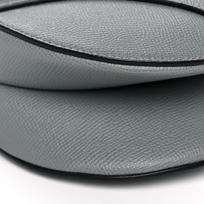 Christian Dior Grained Calfskin Saddle Bag Grey 9 of 11