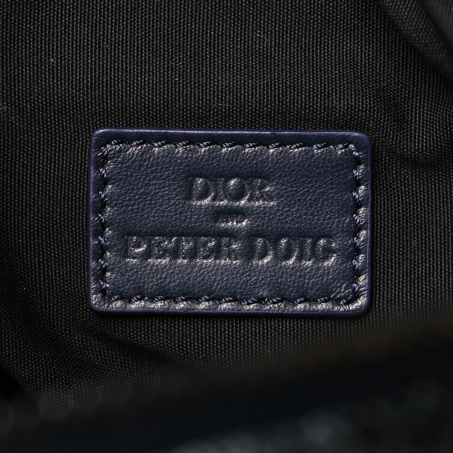 Christian Dior X Peter Doig Denim Camouflage Saddle Bag 6 of 10