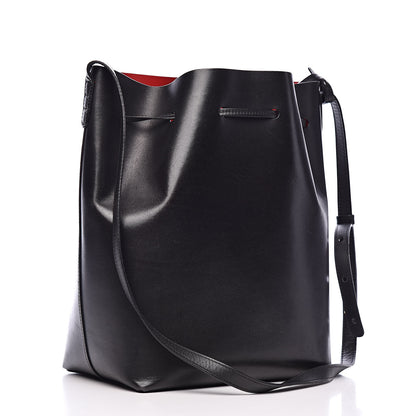 Mansur Gavriel Vegetable Tanned Calfskin Bucket Bag Black Flamma 4 of 18
