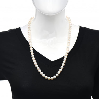 Mikimoto 18K White Gold Akoya Pearl 8.5-9mm Strand Necklace 26" 2 of 5