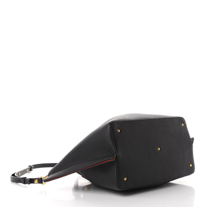 Valentino Garavani Grainy Calfskin Medium VLogo Escape Shopper Black 5 of 12