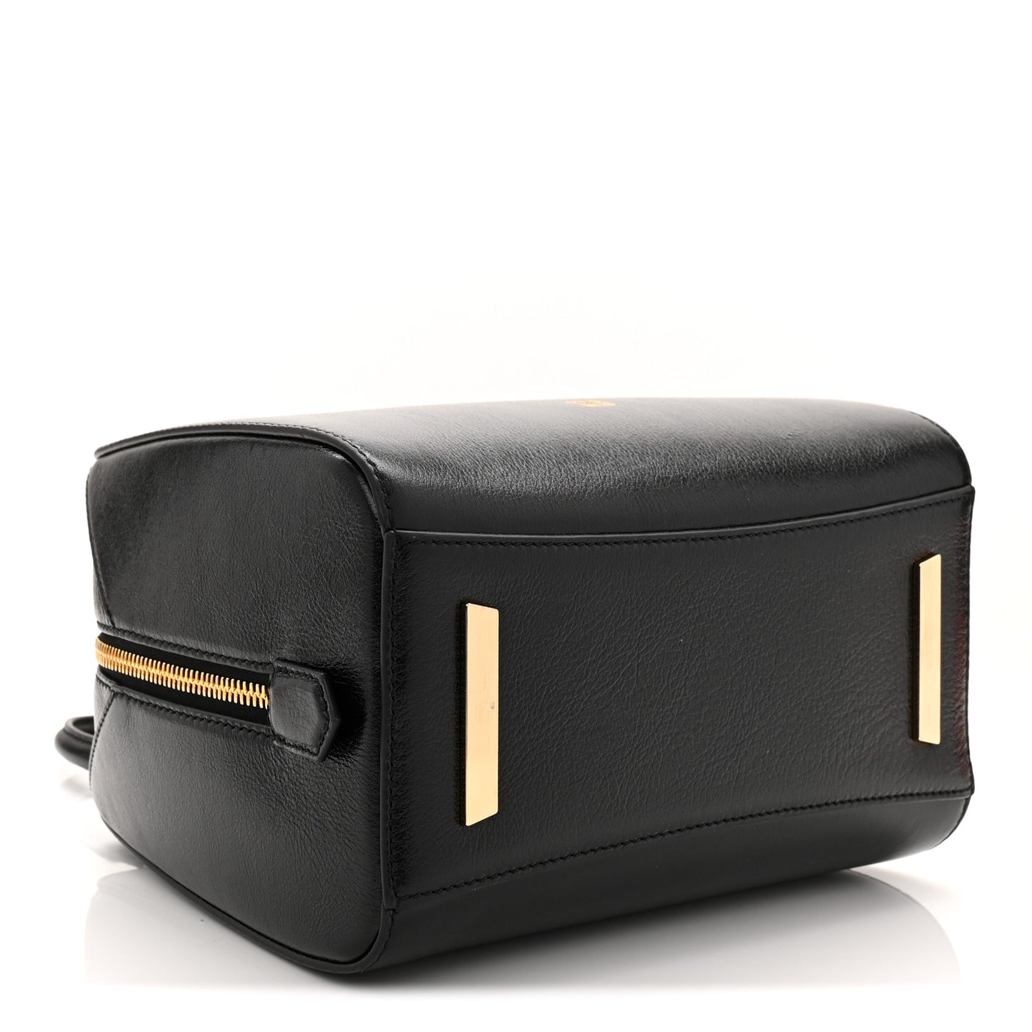 Tumbled Buffalo Mini Antigona Cube Bag Black