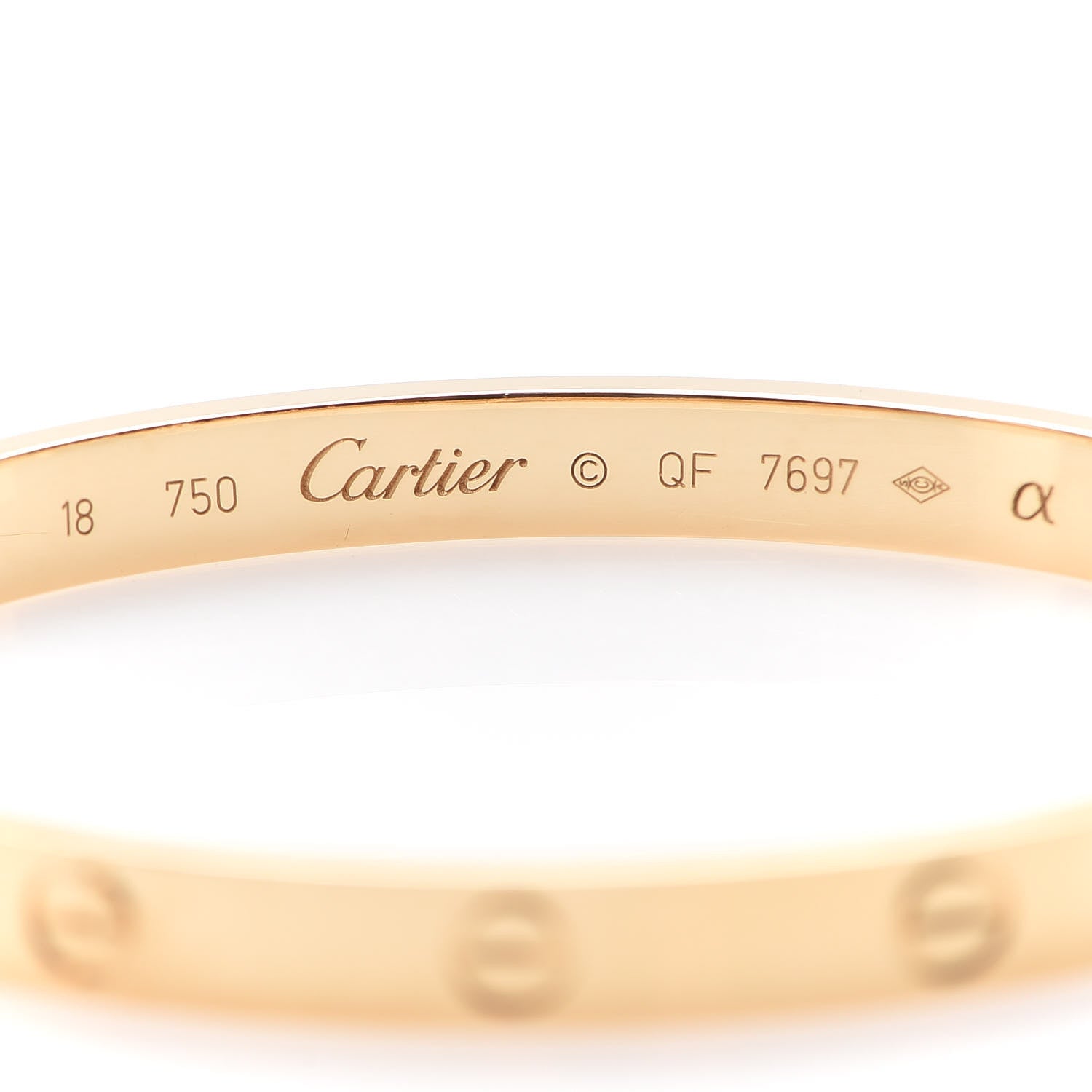 Cartier 18K Yellow Gold LOVE Bracelet 18 5 of 6