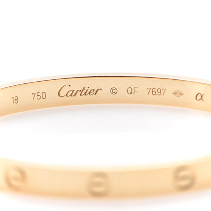 Cartier 18K Yellow Gold LOVE Bracelet 18 5 of 6