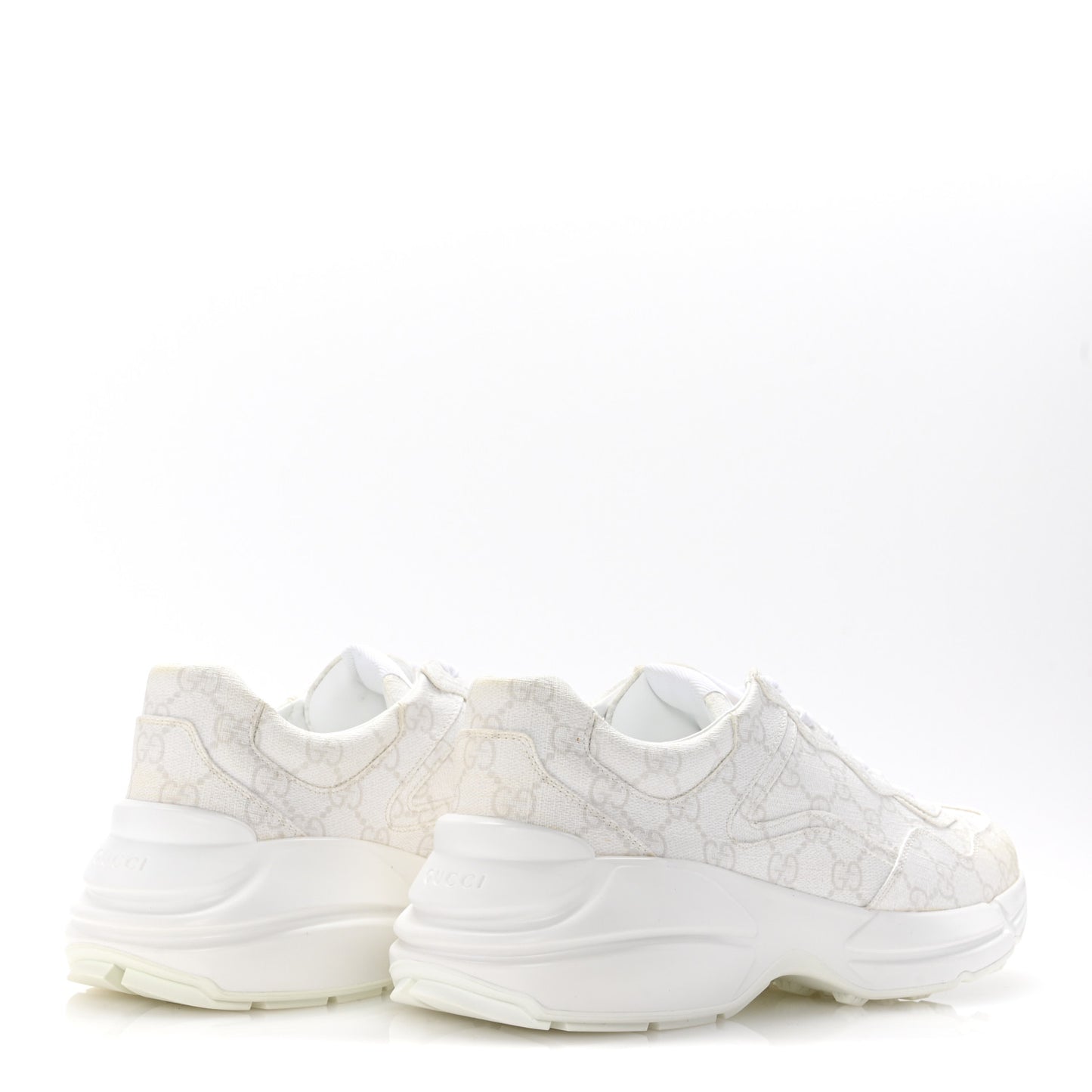 GG Supreme Monogram Mens Rhyton Sneakers 9 White