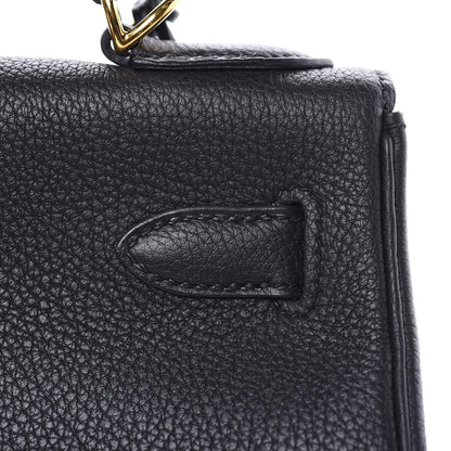 Hermes Togo Kelly Retourne 28 Black 25 of 31