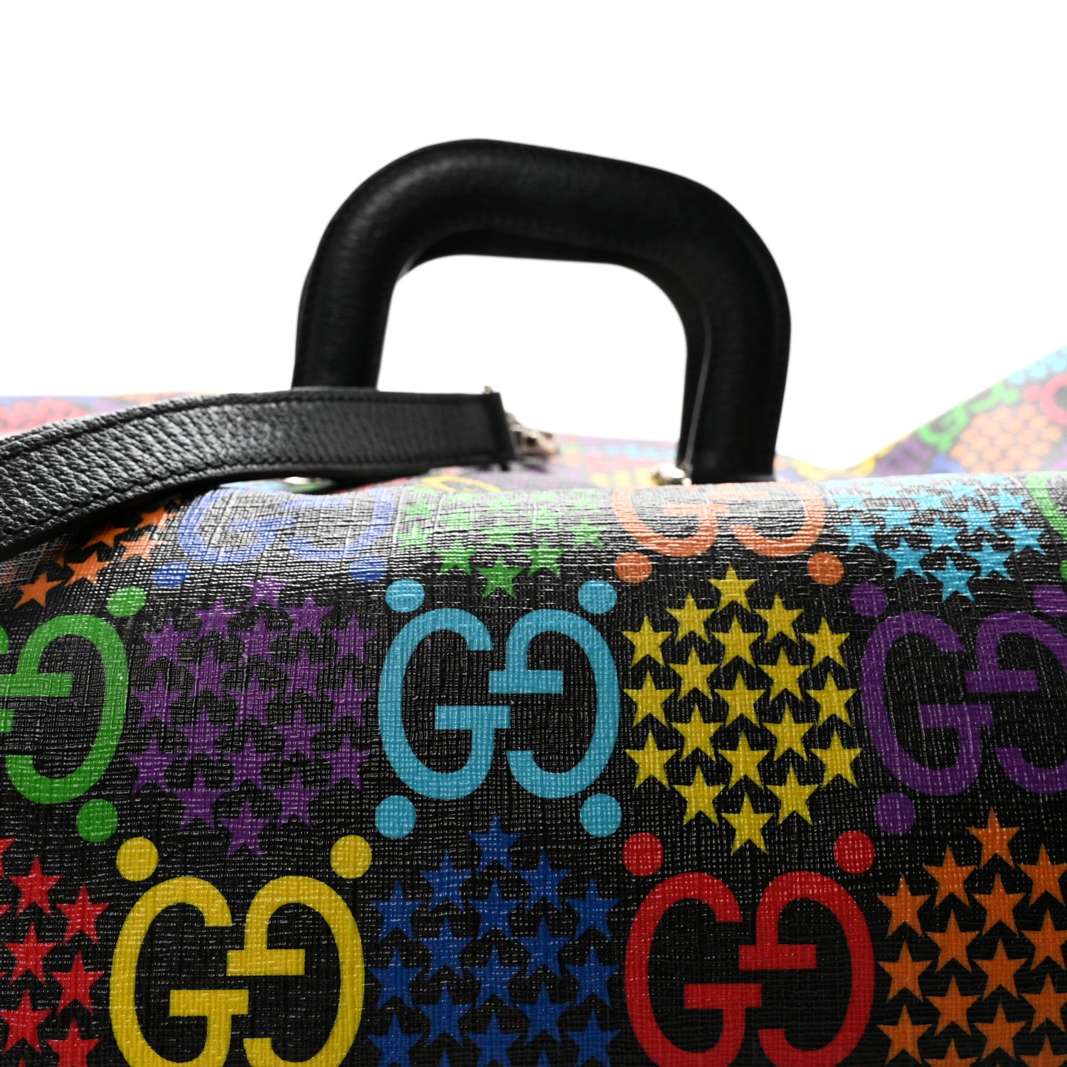 Gucci GG Supreme Monogram Psychedelic Duffle Backpack Black Multicolor 7 of 10