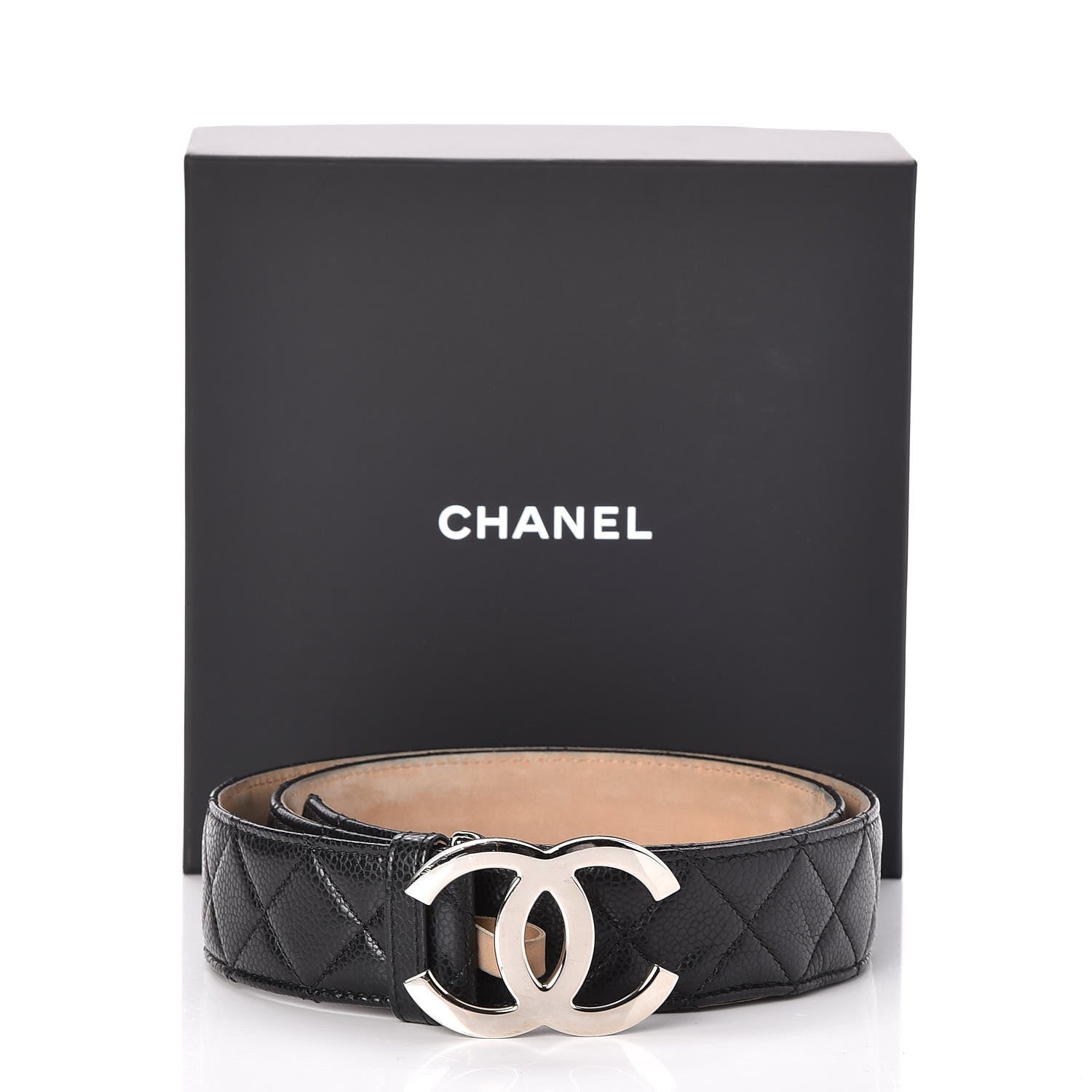 Chanel Caviar Quilted CC Belt 90 36 Black 9 of 9