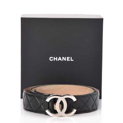 Chanel Caviar Quilted CC Belt 90 36 Black 9 of 9