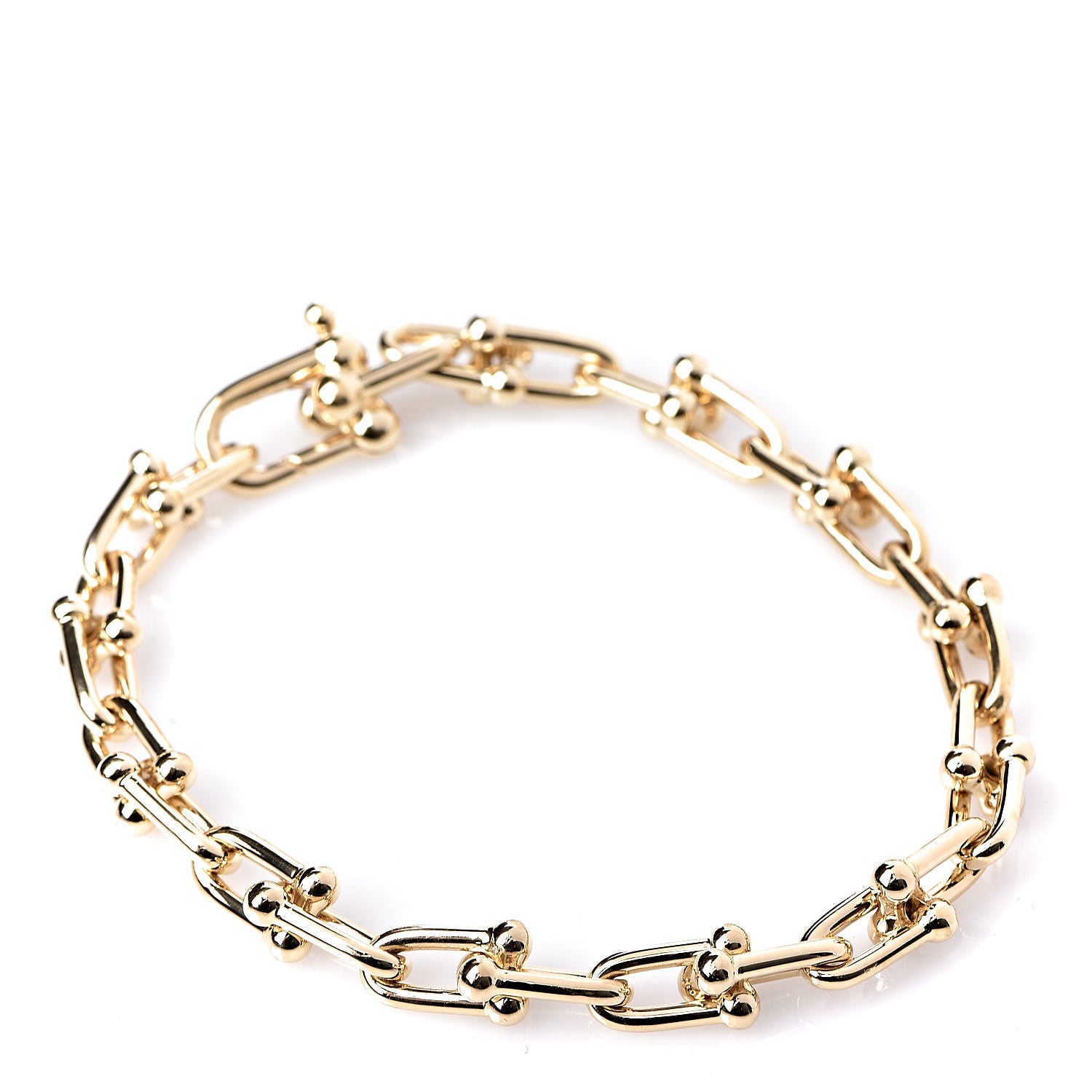Tiffany 18K Yellow Gold Small HardWear Link Bracelet 1 of 4
