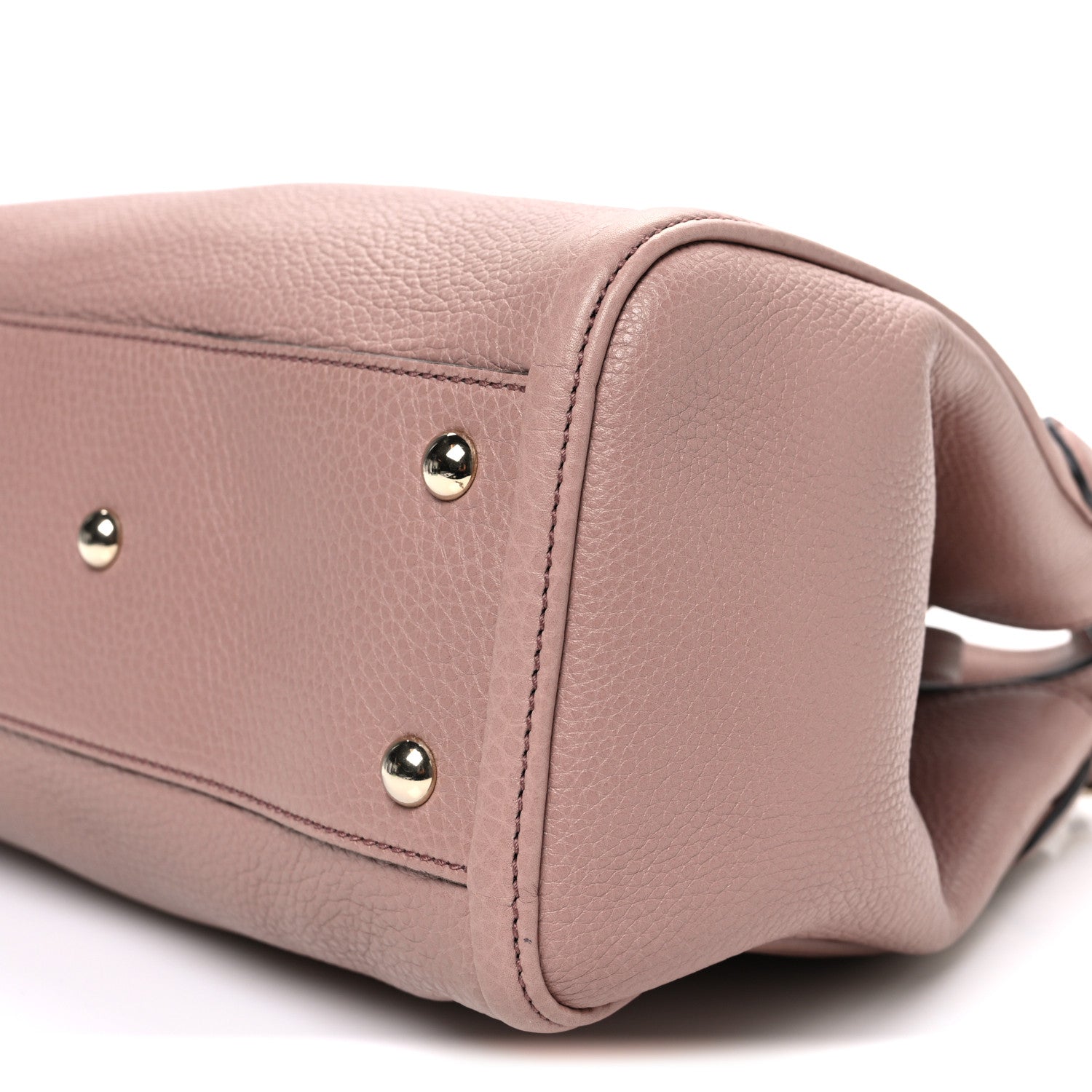 Gucci Pebbled Calfskin Small Soho Shoulder Bag Light Pink 10 of 11