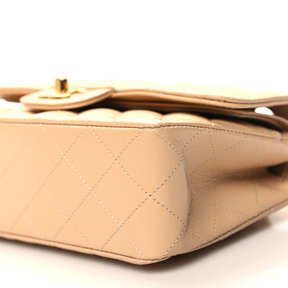 Chanel Caviar Quilted Small Double Flap Beige 10 of 10