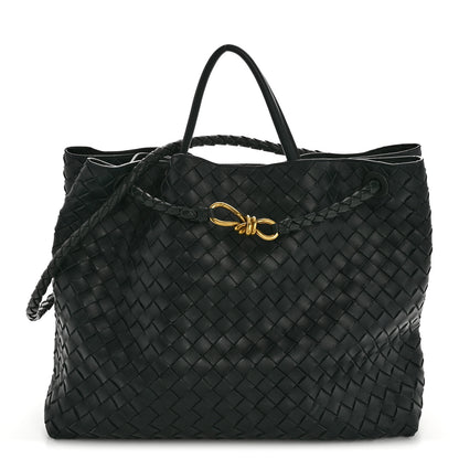 Bottega Veneta Nappa Intrecciato Large Andiamo Shoulder Bag Inkwell 1 of 11
