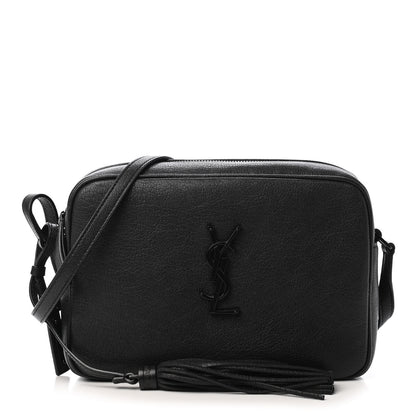 Saint Laurent Lambskin Monogram Small Lou Camera Bag Black 1 of 4