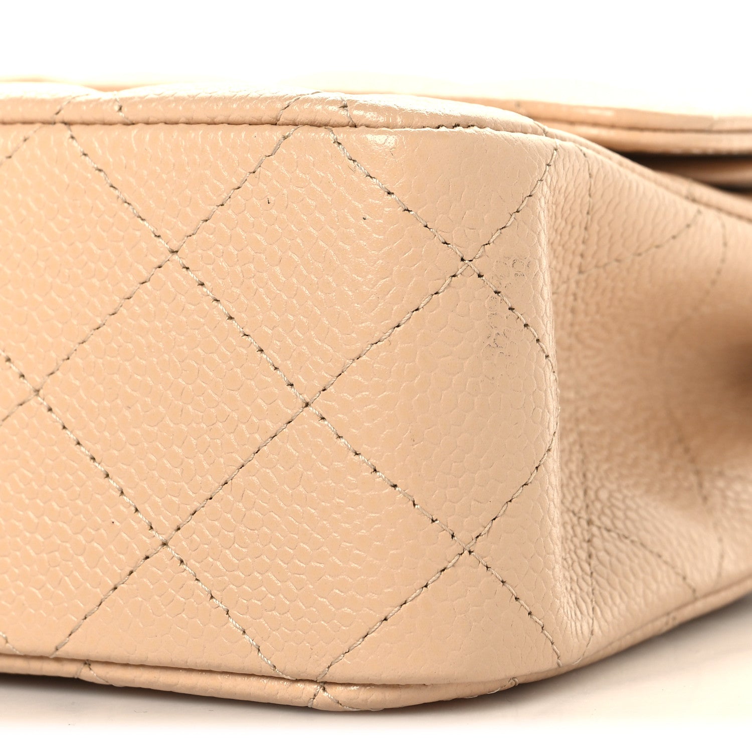 Chanel Caviar Quilted Medium Double Flap Beige 10 of 10