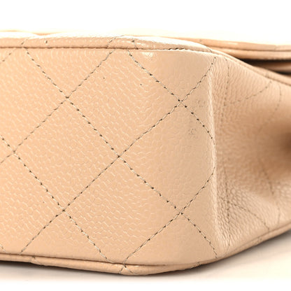 Chanel Caviar Quilted Medium Double Flap Beige 10 of 10