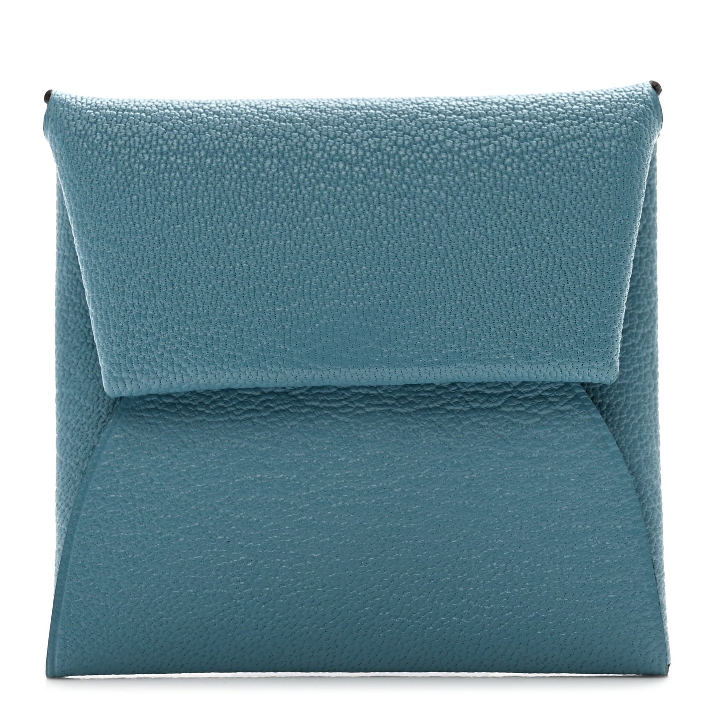 Chevre Mysore Bastia Verso Coin Purse New Bleu Jean Havane