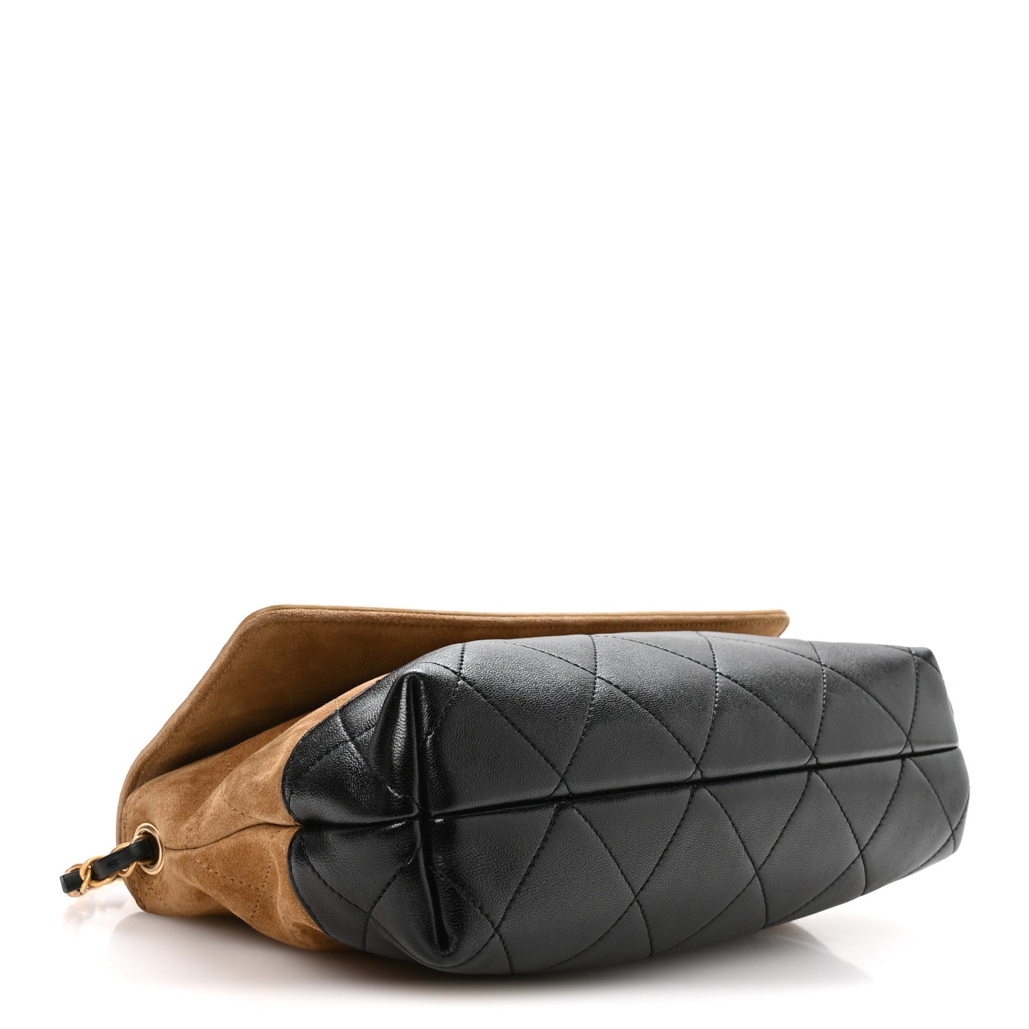 Chanel Suede Calfskin Shiny Lambskin Quilted Coco Base Flap Top