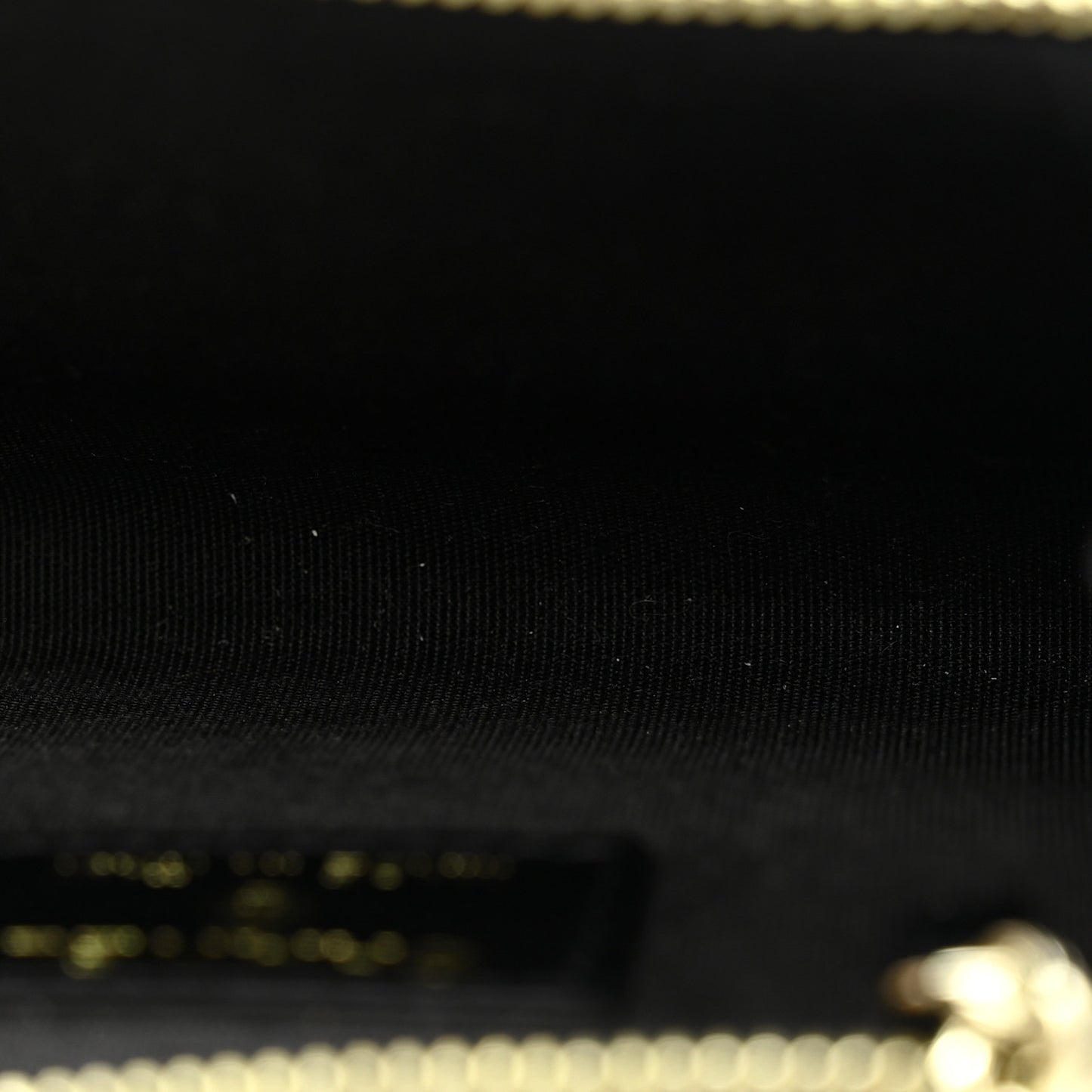 Caviar Camellia Embossed Key Holder Case Black