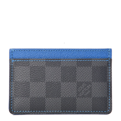 Louis Vuitton Damier Graphite Card Holder Blue 1 of 7