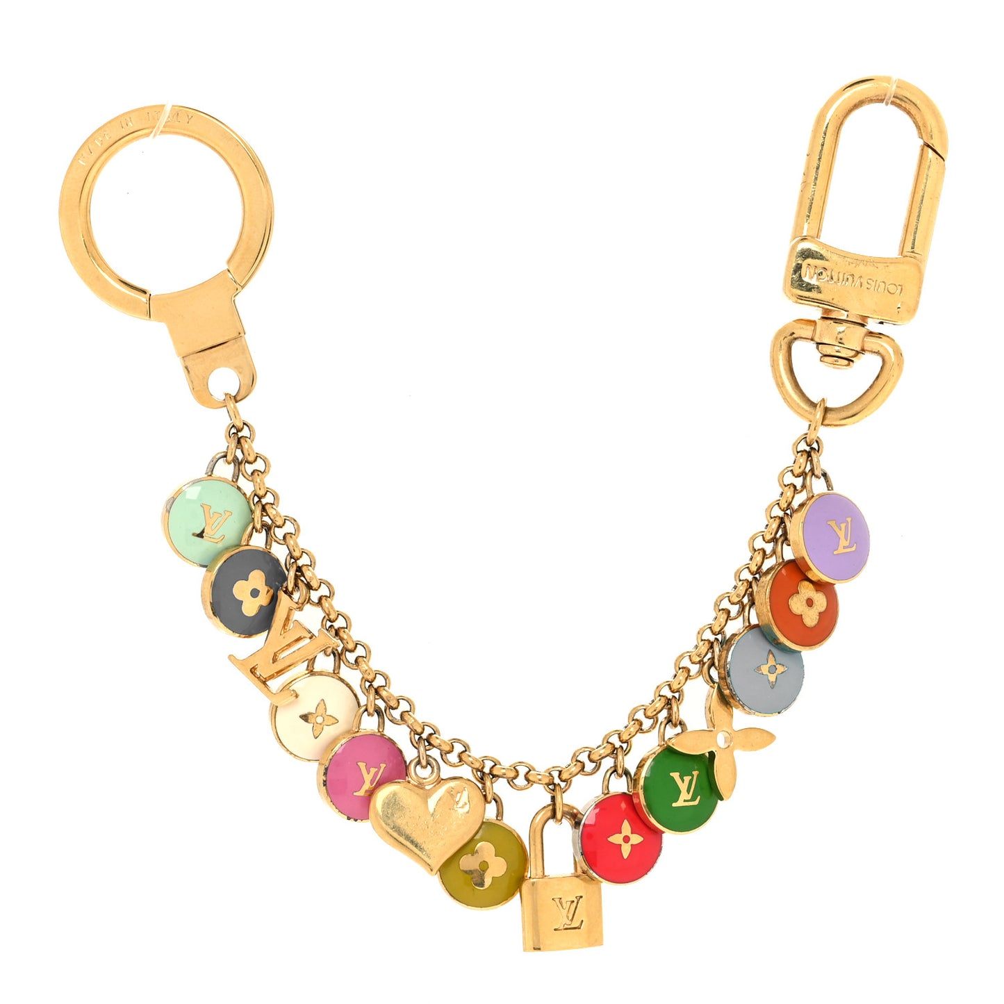 Pastilles Key Chain Bag Charm Multicolor