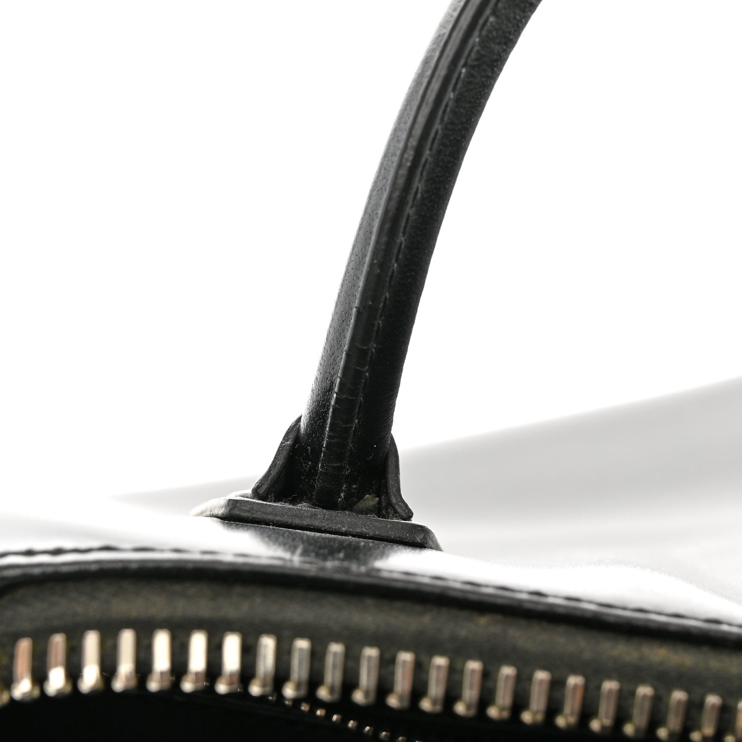 Shiny Lord Calfskin Mini Antigona Black