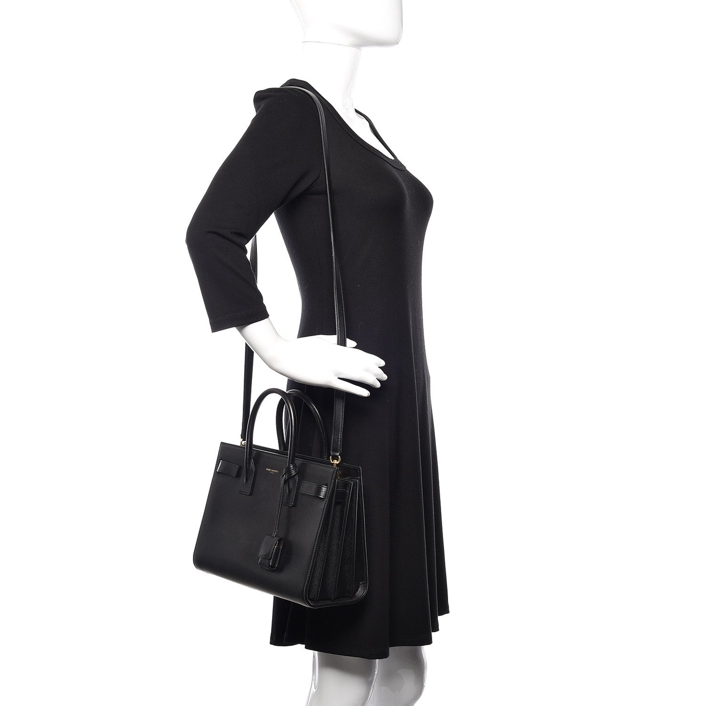 Calfskin Baby Sac De Jour Black