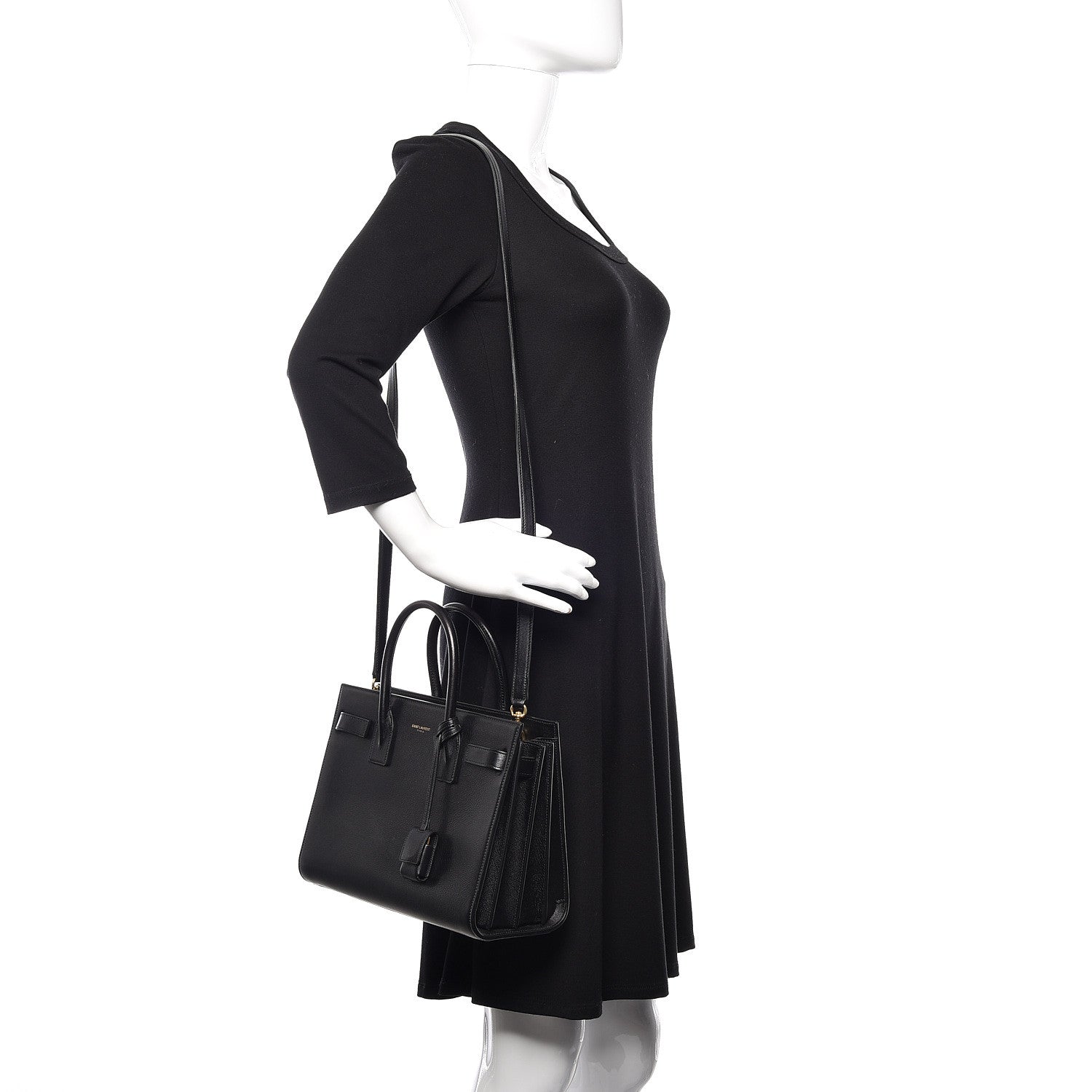 Saint Laurent Calfskin Baby Sac De Jour Black 2 of 9