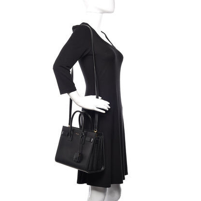 Saint Laurent Calfskin Baby Sac De Jour Black 2 of 9