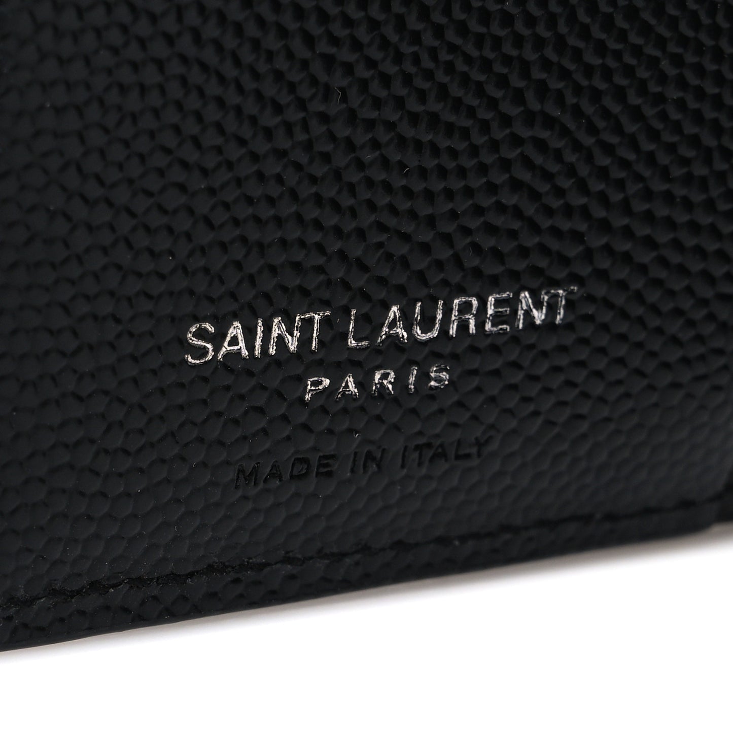 Grain De Poudre Matelasse Chevron Monogram Zipped Card Case Black