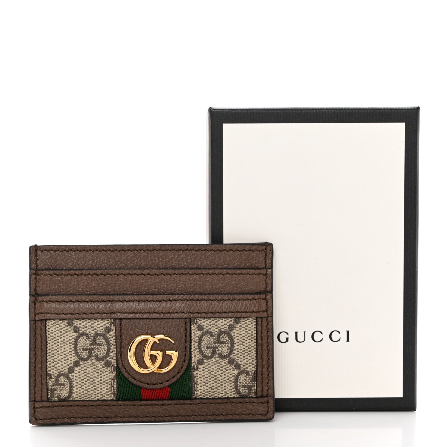 Gucci GG Supreme Monogram Ophidia Card Holder Brown 7 of 7