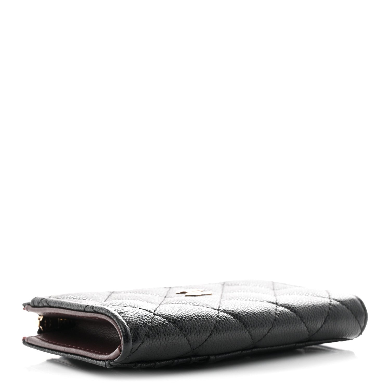 Chanel Caviar Quilted CC Zip Around Card Holder Black 4 of 8