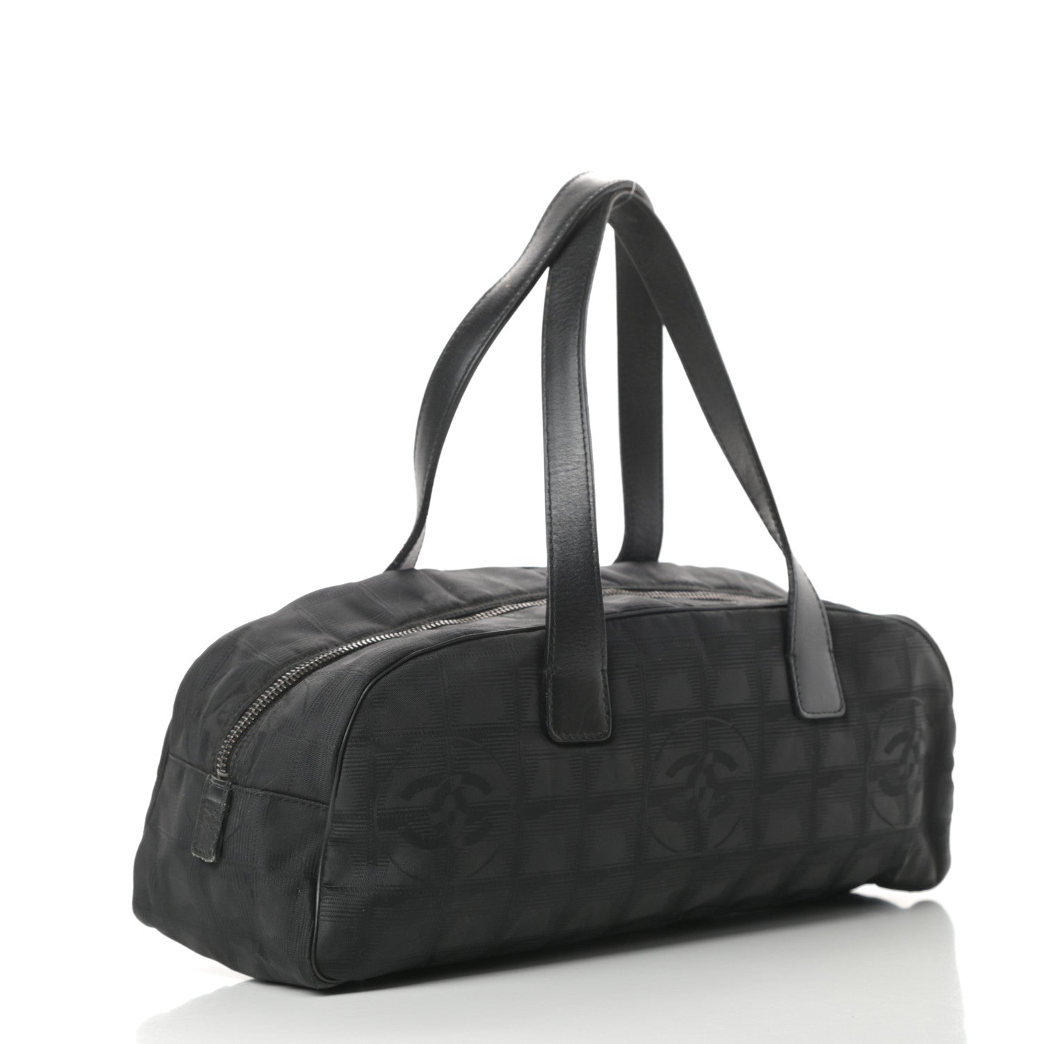 Chanel Nylon Travel Bowler Black 3 of 17