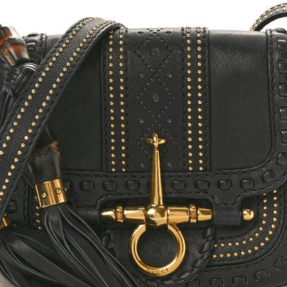 Gucci Calfskin Small Snaffle Bit Shoulder Bag Black 8 of 10