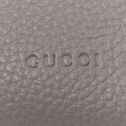 Gucci Cellarius Calfskin Large Bamboo Daily Top Handle Bag Storm Grey 8 of 9