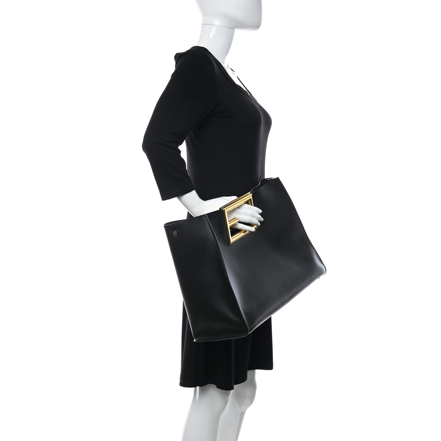 Vitello King Medium Fendi Way Tote Black