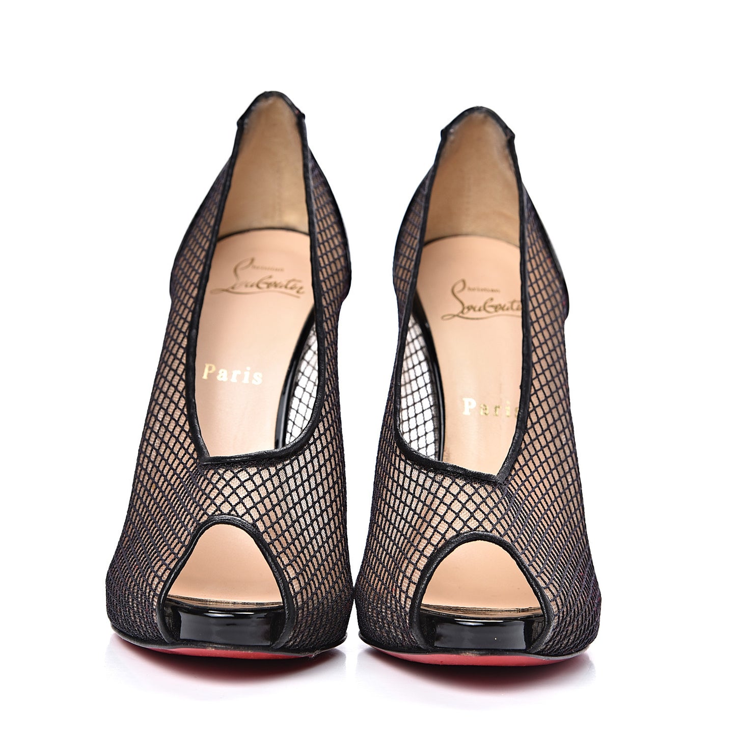 Patent Fishnet Fetilo 120 Pumps 37 Black