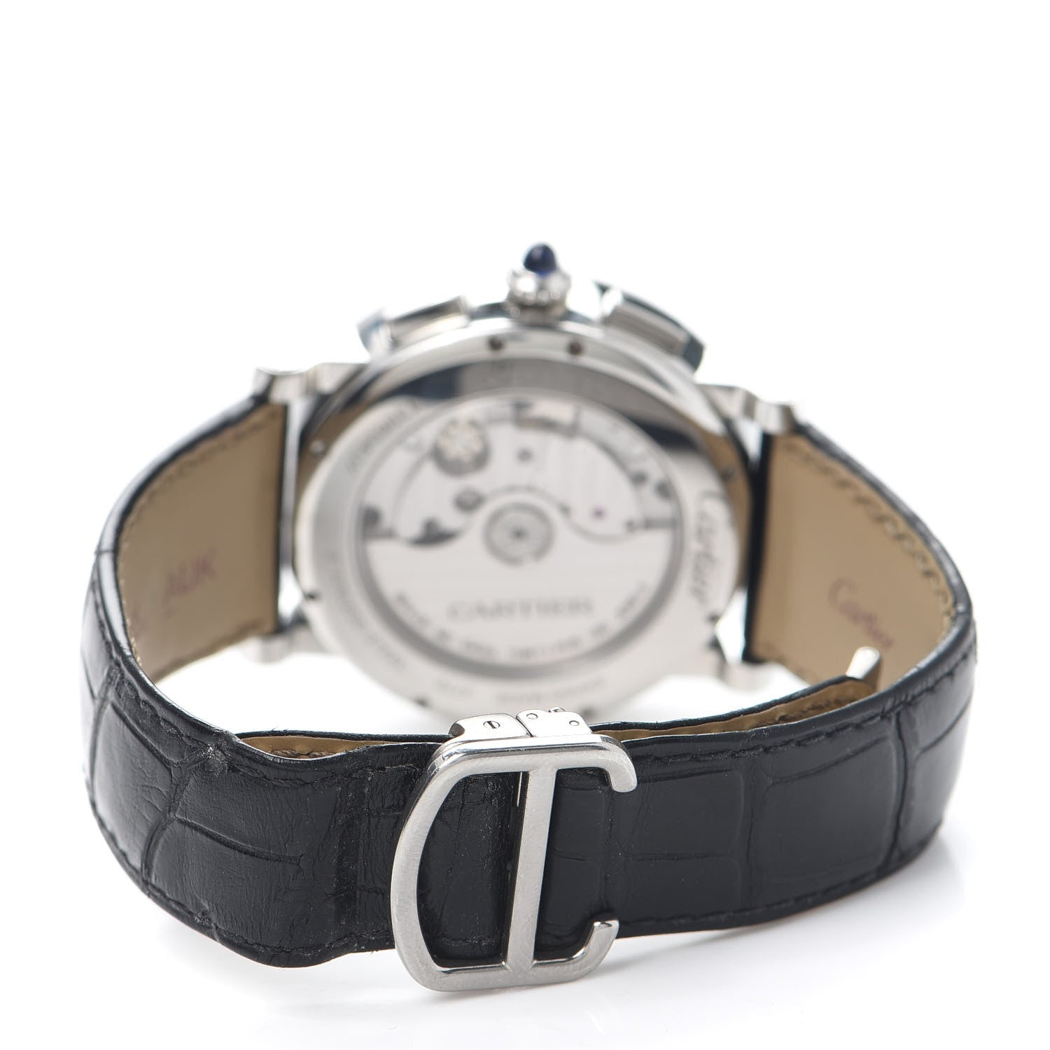 Cartier Stainless Steel Alligator 40mm Rotonde Cartier Automatic Watch 3 of 5