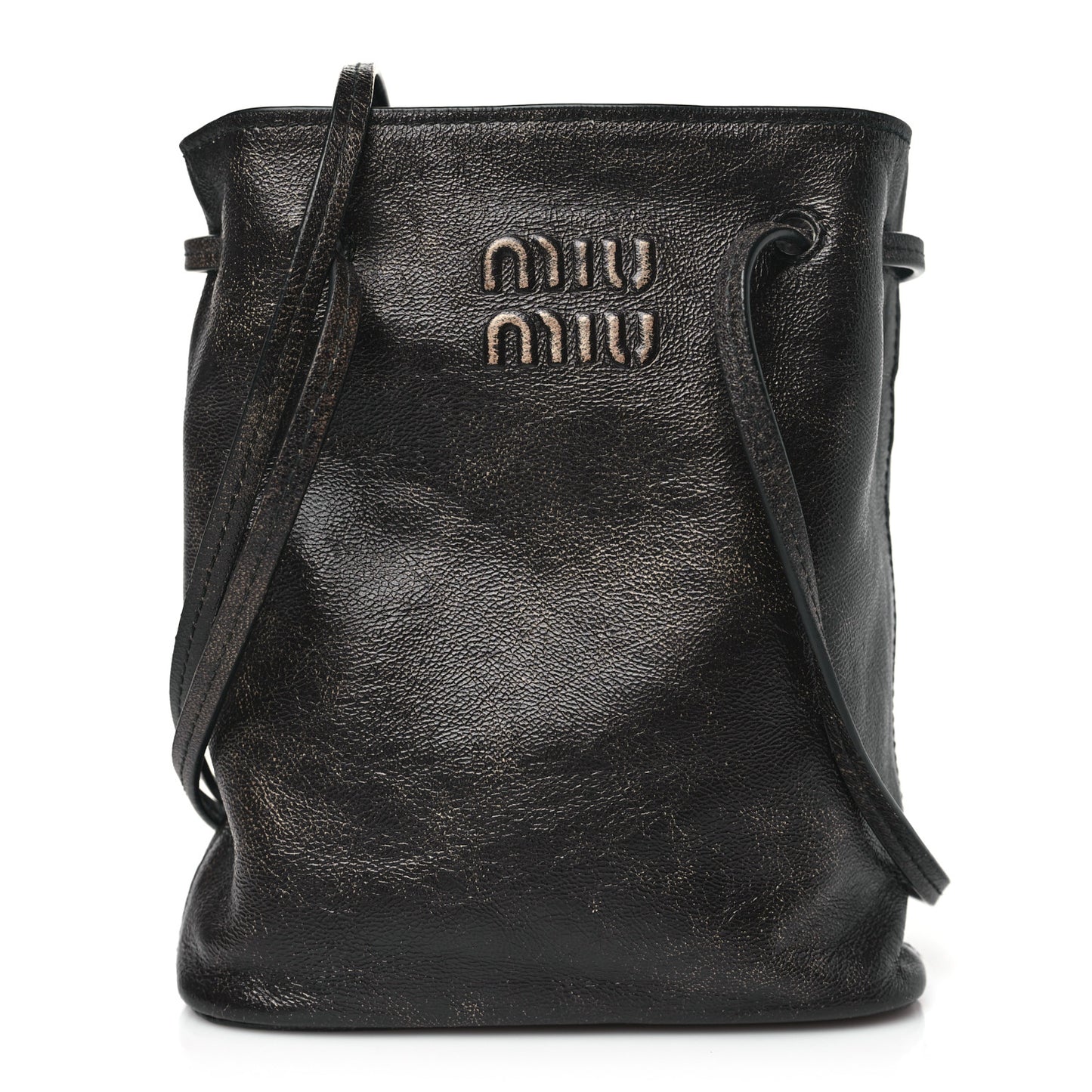 Distressed Nappa Pouch Coffee