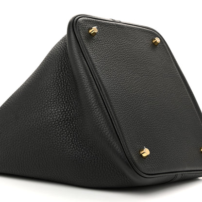 Hermes Taurillon Clemence Picotin Lock 22 MM Black 12 of 15