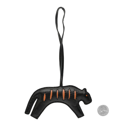 Hermes Milo Lambskin Rooroo Bag Charm Black Gold 2 of 4