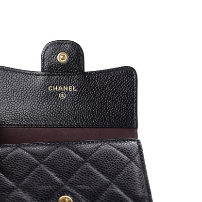 Chanel Caviar Quilted Compact Flap Wallet Black 6 of 8