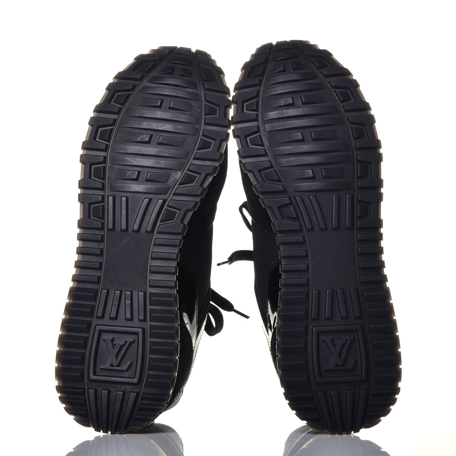 Louis Vuitton Suede Monogram Run Away Sneakers 38 Black 6 of 10