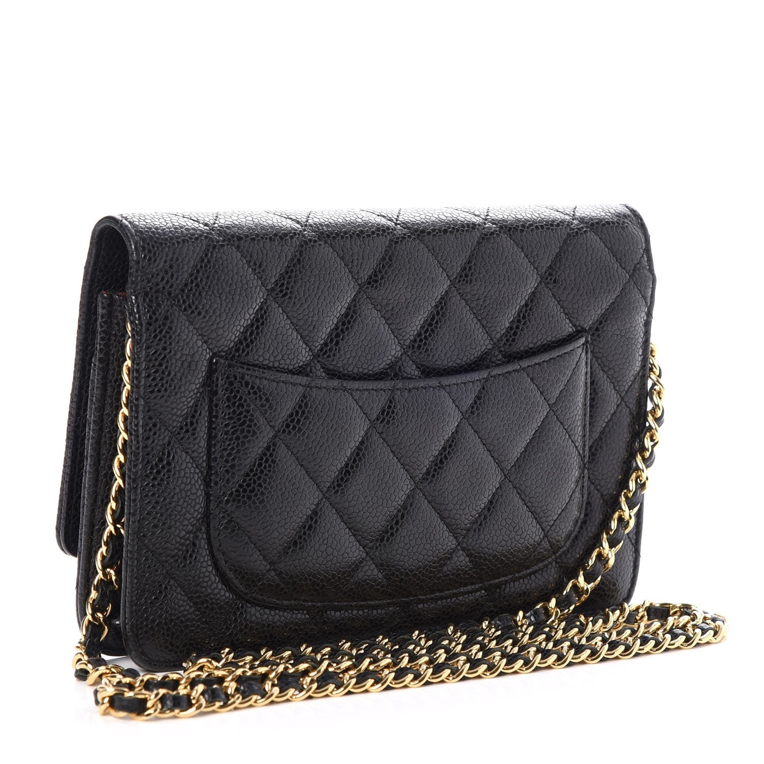 Chanel Caviar Quilted Wallet On Chain WOC Black 3 of 8