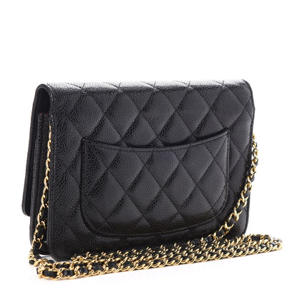 Chanel Caviar Quilted Wallet On Chain WOC Black 3 of 8